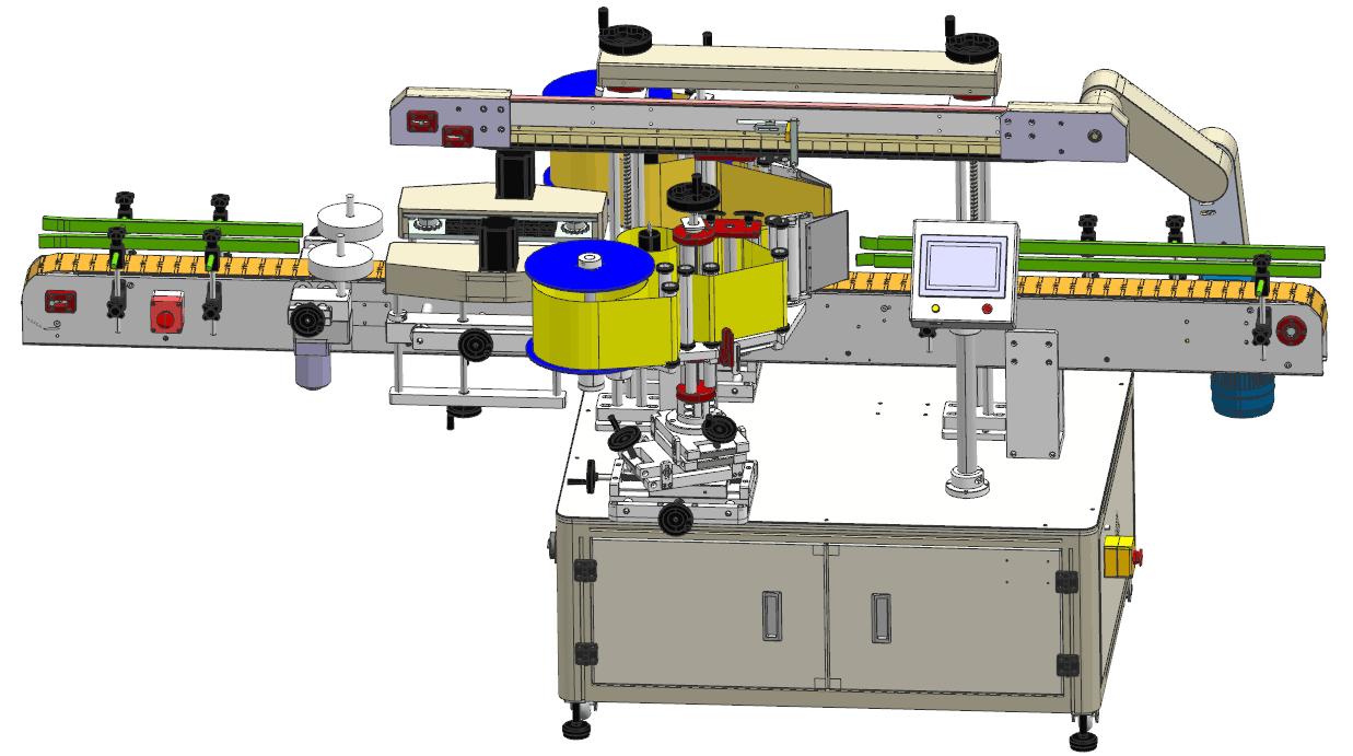 全自動雙側(cè)面貼標(biāo)機(jī)-17